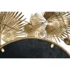 Настенное зеркало DKD Home Decor Белый Позолоченный Лист растения 93 x 7 x 93 cm