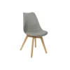 Стуль DKD Home Decor Коричневый Серый Натуральный Поролон полипропилен древесина бука Полиуретан 48 x 55 x 83 cm