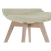 Chair DKD Home Decor Beige Natural Foam polypropylene beech wood Polyurethane 48 x 54 x 82 cm 48 x 55 x 83 cm
