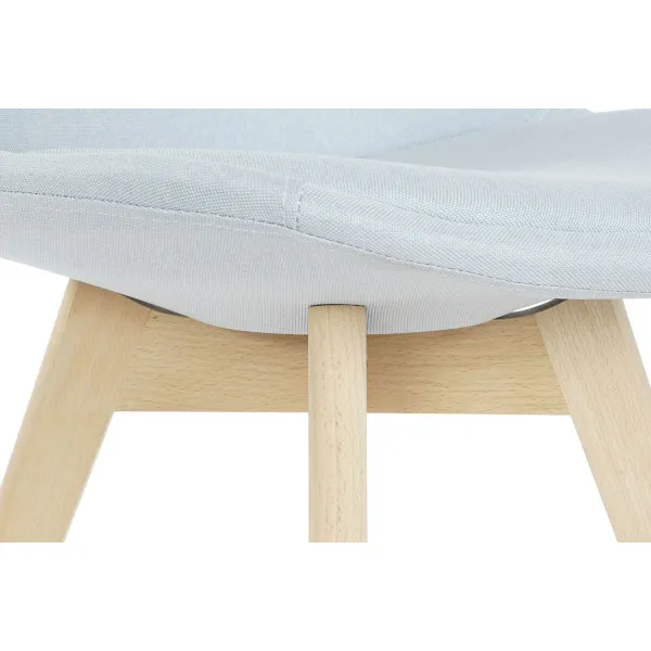 Стуль DKD Home Decor Синий Бежевый полиэстер Поролон древесина бука 48 x 56 x 83 cm