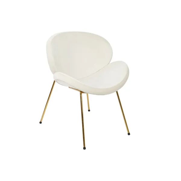 Стуль DKD Home Decor Белый Позолоченный 63 x 57 x 73 cm