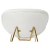 Krēsls DKD Home Decor Balts Bronza 63 x 57 x 73 cm