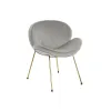 Стуль DKD Home Decor Позолоченный Светло-серый 62 x 58 x 73 cm