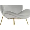 Стуль DKD Home Decor Позолоченный Светло-серый 62 x 58 x 73 cm