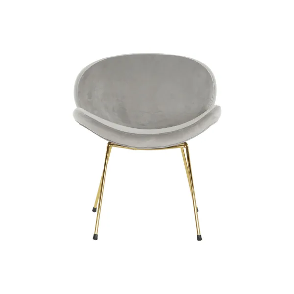 Стуль DKD Home Decor Позолоченный Светло-серый 62 x 58 x 73 cm