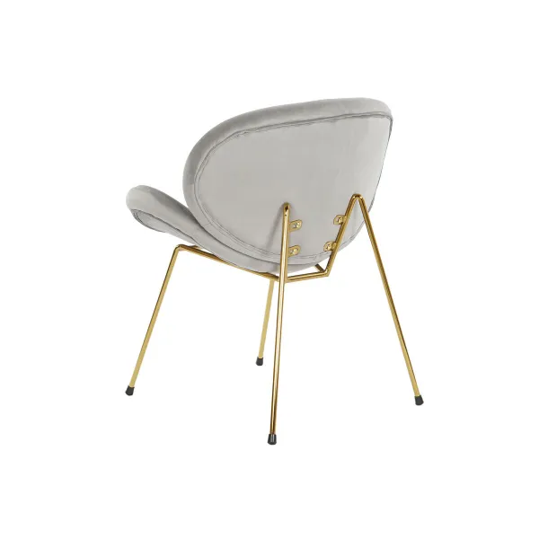 Стуль DKD Home Decor Позолоченный Светло-серый 62 x 58 x 73 cm