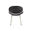 Стуль DKD Home Decor Чёрный Позолоченный полиэстер Металл 62 x 58 x 73 cm