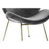Стуль DKD Home Decor Чёрный Позолоченный полиэстер Металл 62 x 58 x 73 cm
