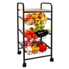 Vegetable trolley Quid Square Metal (34 x 34 x 76 cm)