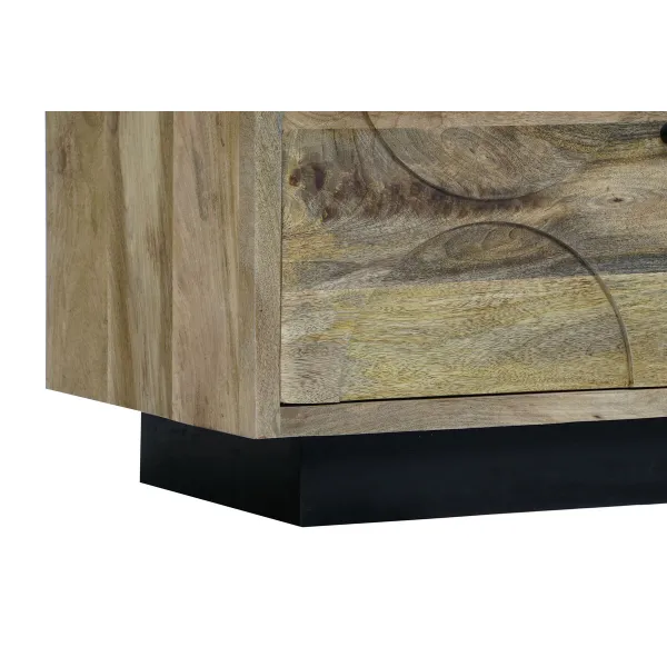Дисплей-стенд DKD Home Decor Стеклянный Древесина манго 90 x 40 x 190 cm