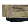 Rhythm stendas DKD Home Decor Stiklas Mango mediena 90 x 40 x 190 cm
