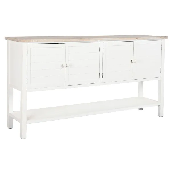 Sivupöytä DKD Home Decor Valkoinen Kuusi Puu MDF 160 x 40 x 86 cm