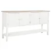 Sivupöytä DKD Home Decor Valkoinen Kuusi Puu MDF 160 x 40 x 86 cm
