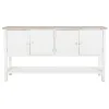 Sivupöytä DKD Home Decor Valkoinen Kuusi Puu MDF 160 x 40 x 86 cm