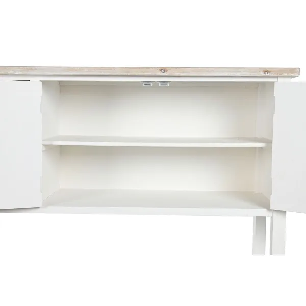 Sivupöytä DKD Home Decor Valkoinen Kuusi Puu MDF 160 x 40 x 86 cm