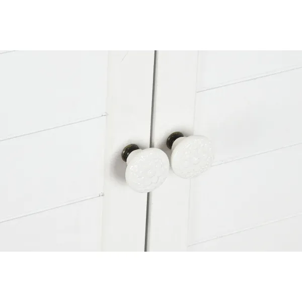 Sivupöytä DKD Home Decor Valkoinen Kuusi Puu MDF 160 x 40 x 86 cm