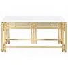 Olohuoneen pöytä DKD Home Decor Metalli Alumiini Marmori 80 x 40 x 40 cm