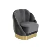Sēdeklis DKD Home Decor 86 x 80 x 85 cm Pelēks Metāls Balts Tumši pelēks