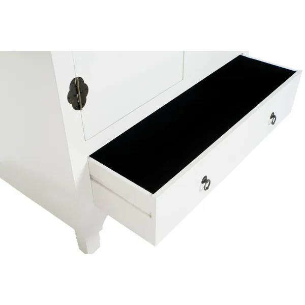Sivupöytä DKD Home Decor Valkoinen Kuusi Puu MDF 85,5 x 50,5 x 186,2 cm