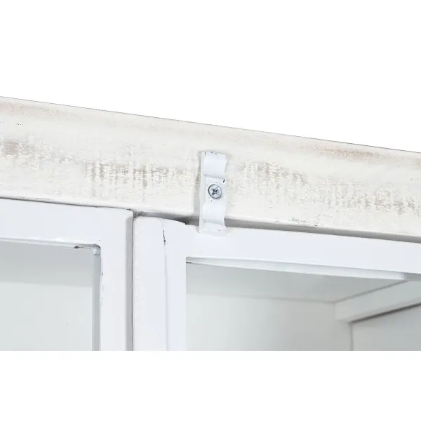 Полка DKD Home Decor Белый Чёрный Металл Древесина манго 170 x 45 x 200 cm