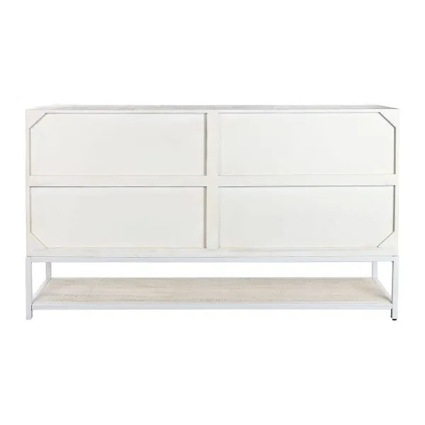 Bufete DKD Home Decor Balts Metāls Mango koks 170 x 45 x 100 cm