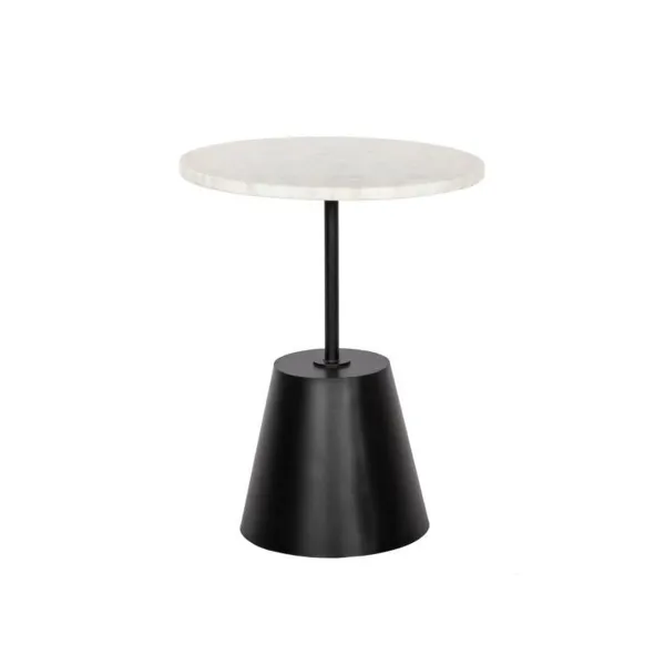 Sivupöytä DKD Home Decor Musta Valkoinen Metalli Marmori 40 x 40 x 50 cm