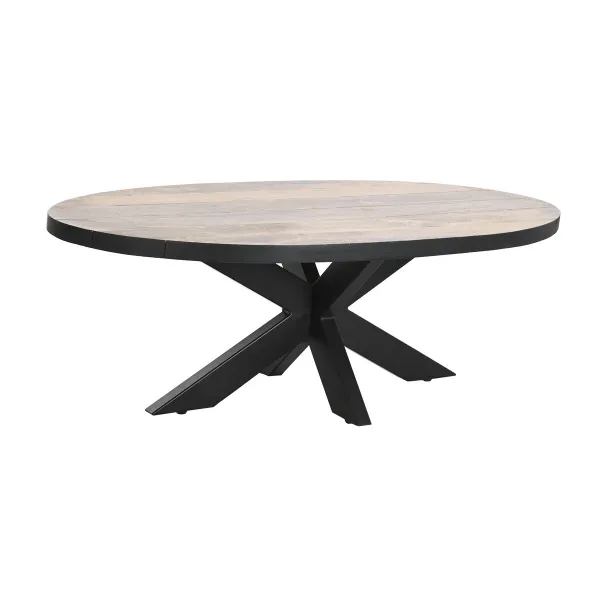 Centrālais galds DKD Home Decor Dabisks Metāls Mango koks 130 x 70 x 45 cm