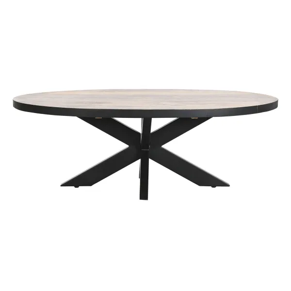 Centrālais galds DKD Home Decor Dabisks Metāls Mango koks 130 x 70 x 45 cm