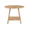 Sivupöytä DKD Home Decor 61 x 61 x 46 cm 61 x 61 x 49 cm Ruskea Rottinki
