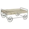 Вспомогательный стол DKD Home Decor Серый Натуральный Металл Ель древесина ели 110 x 67 x 46 cm