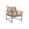 Armchair DKD Home Decor 70 x 75 x 85 cm Black Metal Multicolour