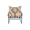 Sēdeklis DKD Home Decor 70 x 75 x 85 cm Melns Metāls Daudzkrāsains