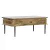Centrinis stalas DKD Home Decor 116 x 60 x 46 cm Metalinis Aliuminis Mango mediena