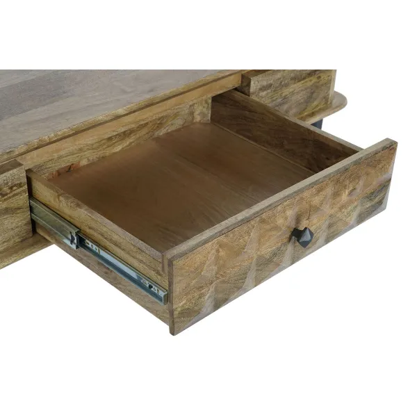 Centrālais galds DKD Home Decor 116 x 60 x 46 cm Metāls Alumīnijs Mango koks