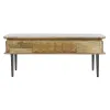 Centrinis stalas DKD Home Decor 116 x 60 x 46 cm Metalinis Aliuminis Mango mediena