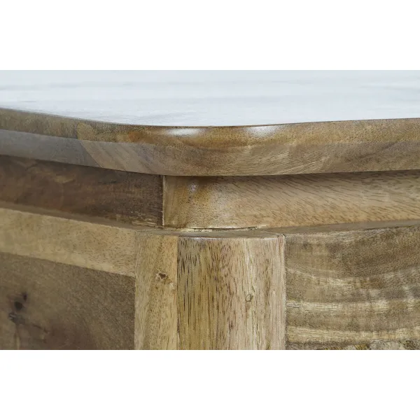 Centrālais galds DKD Home Decor 116 x 60 x 46 cm Metāls Alumīnijs Mango koks