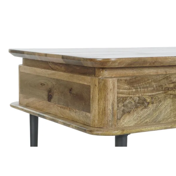 Centrinis stalas DKD Home Decor 116 x 60 x 46 cm Metalinis Aliuminis Mango mediena