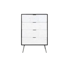 Kumode DKD Home Decor 70 x 40 x 105 cm Balts Tumši brūns Mango koks
