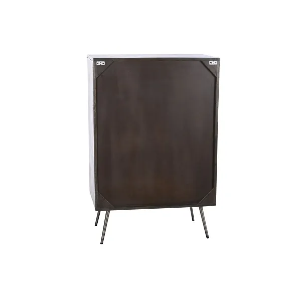 Тумба с ящиками DKD Home Decor 70 x 40 x 105 cm Белый Темно-коричневый Древесина манго