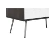 Lipasto DKD Home Decor 70 x 40 x 105 cm Valkoinen Tummanruskea Mangopuu