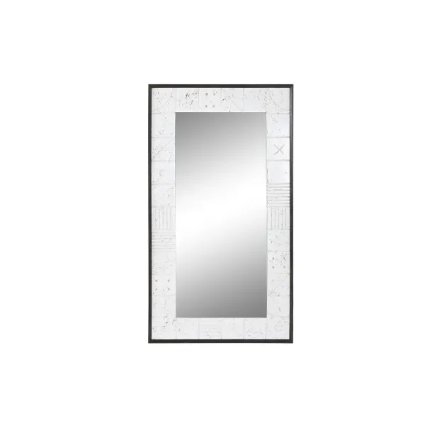 Seinäpeili DKD Home Decor Valkoinen Moderni 130 x 4 x 70 cm