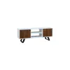 Televizoriaus baldai DKD Home Decor Balta 135 x 35 x 40 cm Metalinis Mango mediena