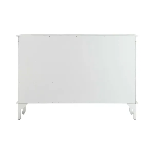 Sivupöytä DKD Home Decor Valkoinen Kristalli Kuusi 142,5 x 40,5 x 101,5 cm