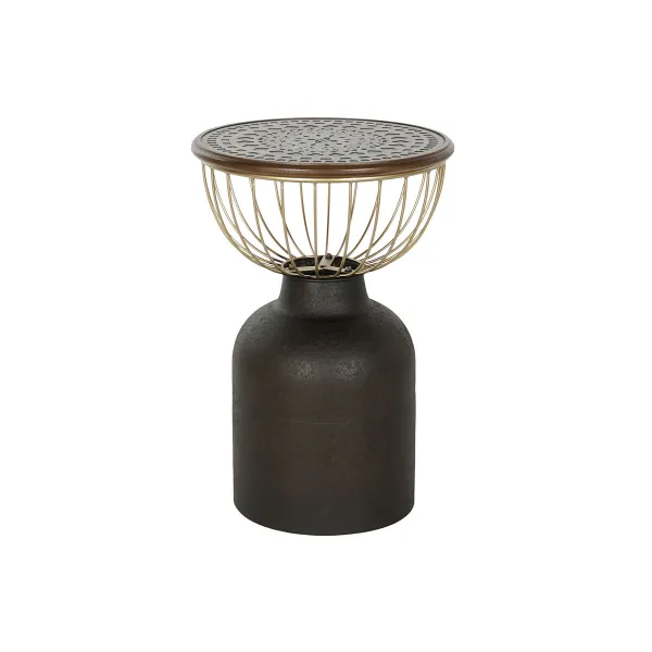 Šoninis staliukas DKD Home Decor 43,5 x 43,5 x 63,5 cm Eglė Metalinis