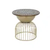 Sivupöytä DKD Home Decor 55,5 x 55,5 x 53 cm Kuusi Metalli