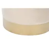 Footrest DKD Home Decor Beige Burgundy Velvet 40 x 40 x 42 cm (2 Units)