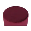 подставка для ног DKD Home Decor Бежевый Бордовый Велюр 40 x 40 x 42 cm (2 штук)