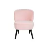 Fotelis DKD Home Decor Juoda Šviesiai rožinis Medžio 60 x 70 x 78 cm