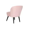 Сиденье DKD Home Decor Чёрный Светло Pозовый Деревянный 60 x 70 x 78 cm