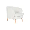 Nojatuoli DKD Home Decor Valkoinen Luonnollinen Puu 91 x 80 x 78 cm